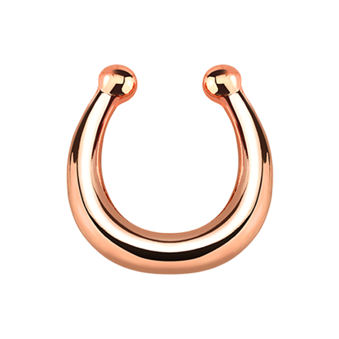 Fake septum basic rose gold