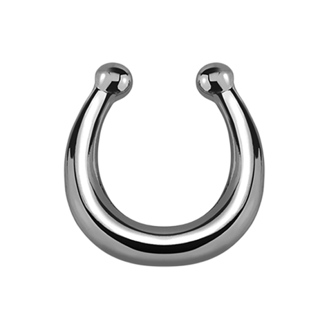 Fake septum basic dark silver