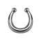 Fake septum basic dark silver