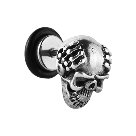 Fake plug monkey skull