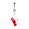 Banana silver with pendant flag Poland