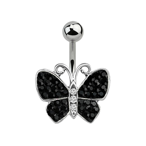 Banane argent Papillon noir