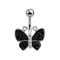 Banane argent Papillon noir