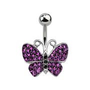 Banana silver Butterfly purple