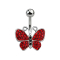 Banane argent Papillon rouge