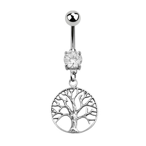 Banana silver with pendant tree silver