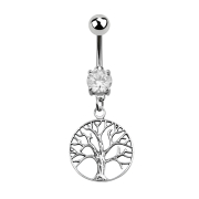 Banana silver with pendant tree silver