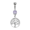 Banana silver with pendant tree lavender