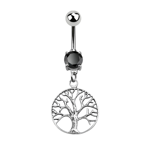 Banana silver with pendant tree black