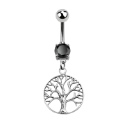 Banana silver with pendant tree black