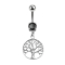 Banana silver with pendant tree black