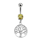 Banana silver with pendant tree yellow