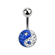Banane silber mit Yin Yang blau