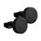 Stud earrings fake plug black