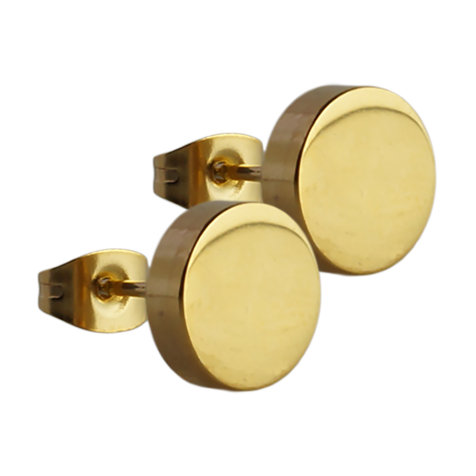 Boucles doreilles Fake Plug doré