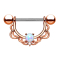 Barbell Halbkranz rosegold mit Opal