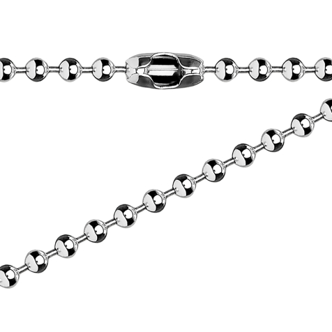 Necklace with silver balls