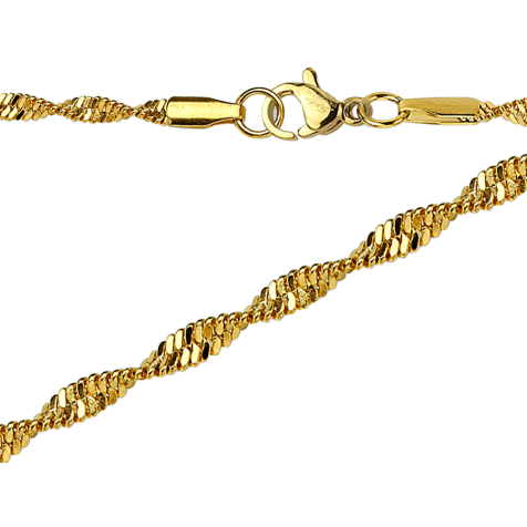 Catena Singapore placcata oro