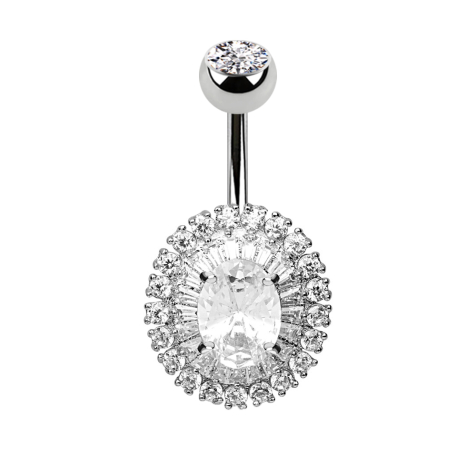 Banane silber Kristall Löwenzahn silber