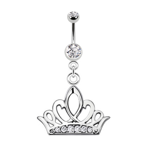 Banane argent avec pendentif Tiara couronne argent