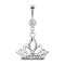 Banane argent avec pendentif Tiara couronne argent