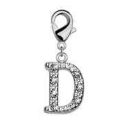 Pendentif avec cristal lettre D
