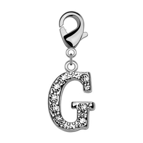 Pendentif avec cristal lettre G
