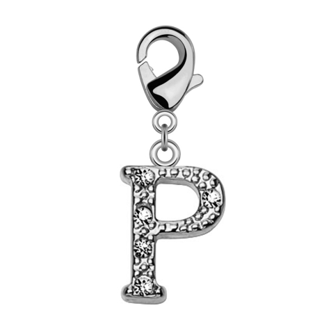Pendentif avec cristal lettre P