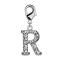 Pendentif avec cristal lettre R