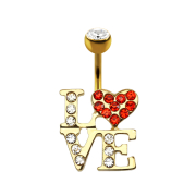 Banana 14k gold-plated LOVE