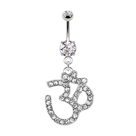 Banane argent avec pendentif OM argent