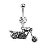 Banane argent avec pendentif Harley