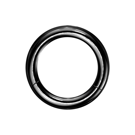 Anello a segmenti nero con strato di titanio