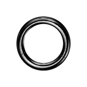Anello a segmenti nero con strato di titanio