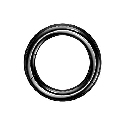 Anello a segmenti nero con strato di titanio