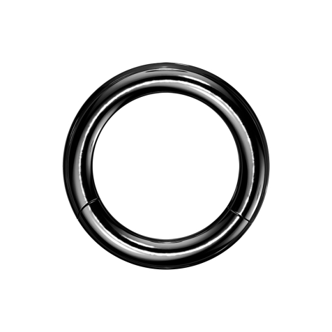 Anello a segmenti nero con strato di titanio