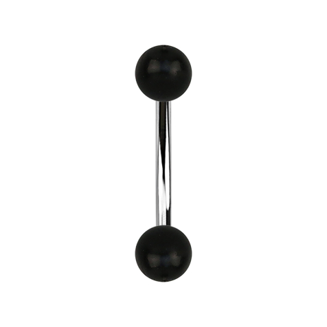 Banana dargento con due sfere in legno di Areng