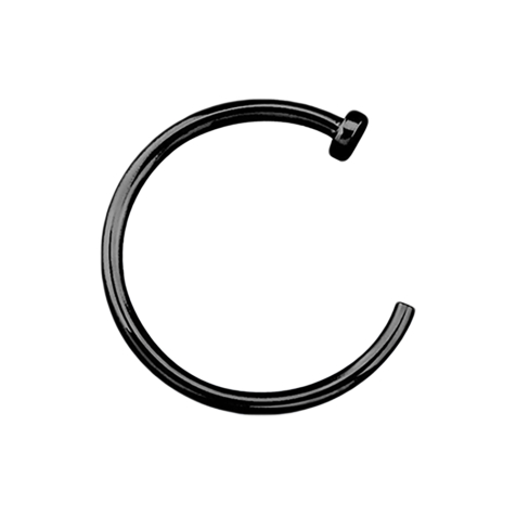 Anello nasale aperto nero