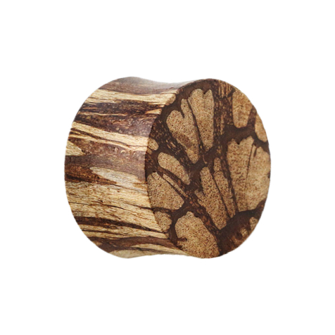 Flared plug made from batik wood