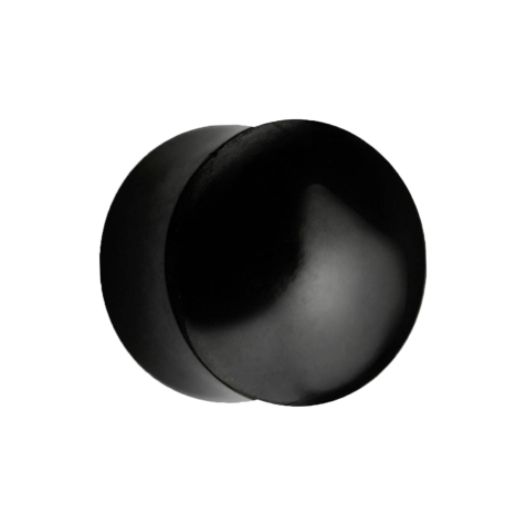 Flared plug made from black horn