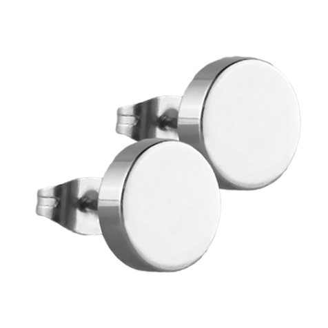 Boucles doreilles Fake Plug argent