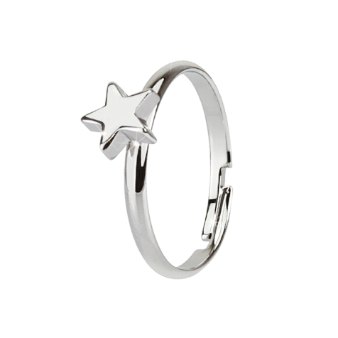 Ring with star silver