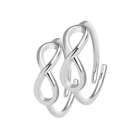 Set danneaux argent Infini