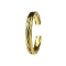 Ring 14k gold-plated braided