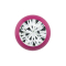 Micro Kugel Supernova pink mit Swarovski silber