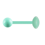 Barbell Supernova vert pastel avec boule et disque