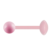Barbell Supernova pastel pink with ball and disk