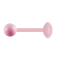 Barbell Supernova rose pastel avec boule et disque