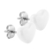 Clous doreille Supernova Pure White cœur