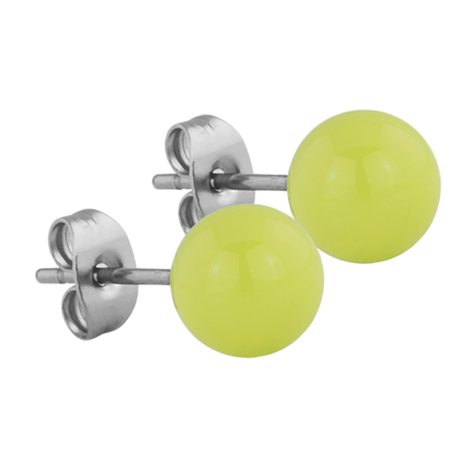 Boucles doreilles Supernova jaune boule
